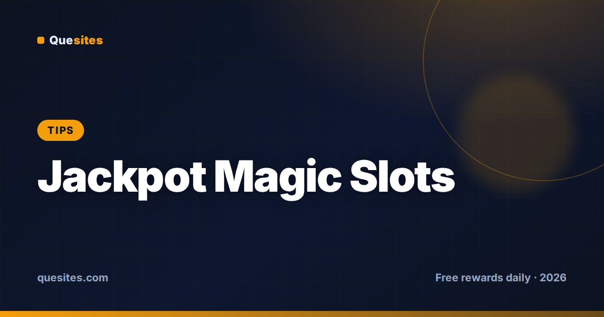 Cover for Jackpot Magic Slots Tips & Tricks: Get More Coins Faster