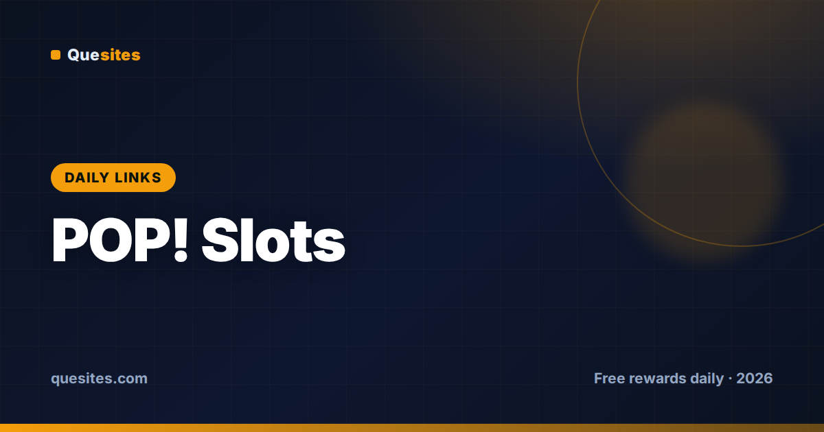 Cover for POP! Slots Free Chips (Today, July 30, 2026)